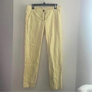 Cabi Womens Low Rise Sunshine Yellow Coast Crop Pants Style 820 Size 6